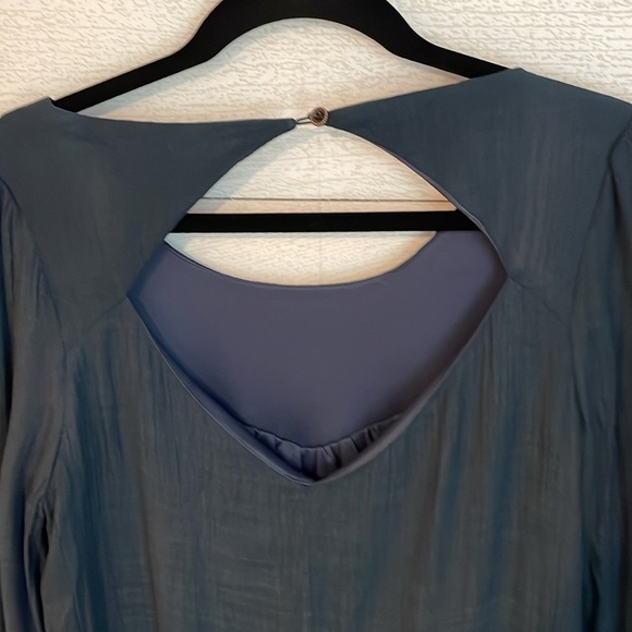 Papillon Women's Embroidered boho gauzy lined open back baggy dress size M‎ - Picture 8 of 8